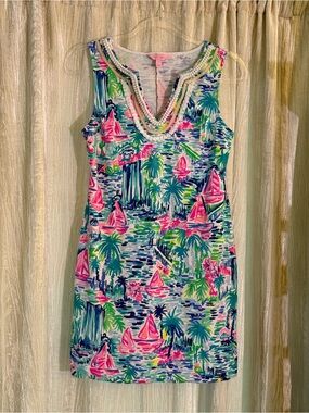 Lilly Pulitzer Cotton Sheath Dress sz S
